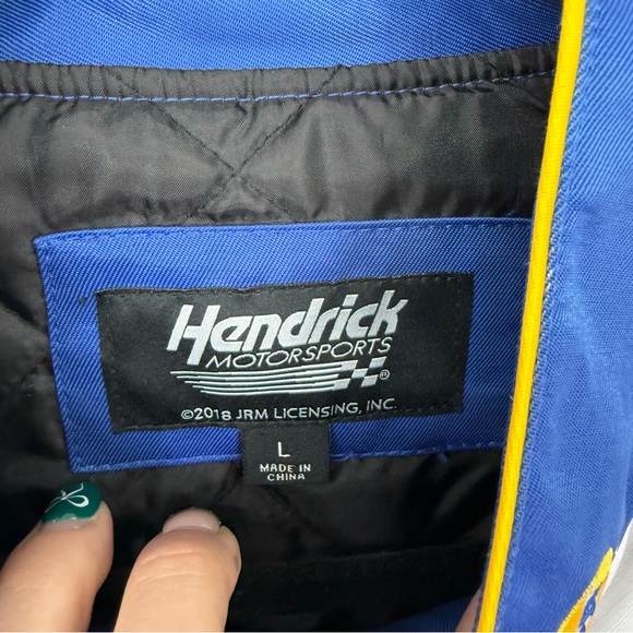 NAPA Auto Parts Blue and White Racing Jacket - Picture 7 of 9
